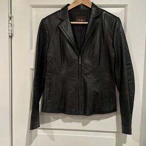 Cole Haan Lambskin Moto Jacket